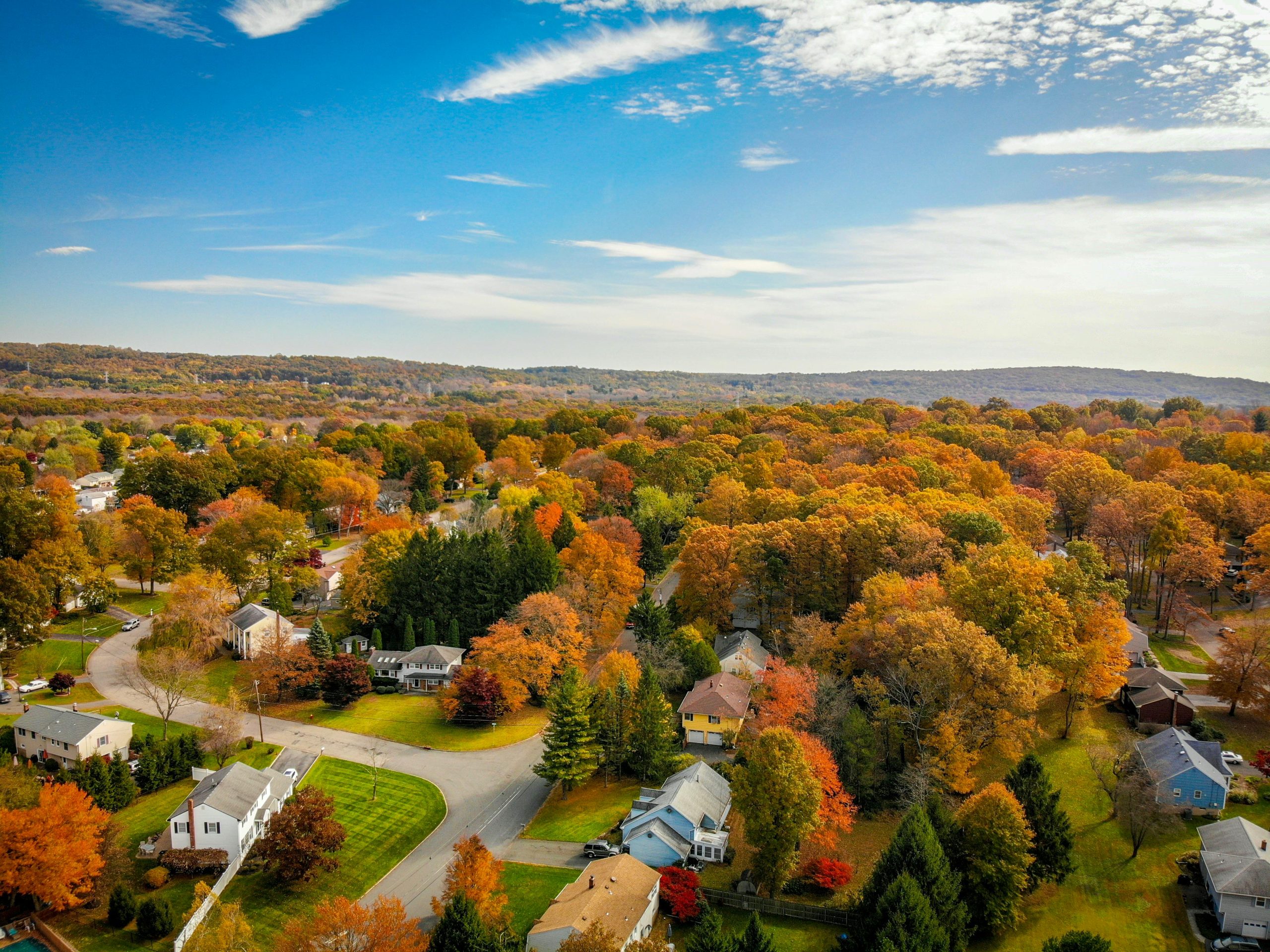 Northern Westchester NY housing market trends showing suburban neighborhoods, home values, and regional real estate activity